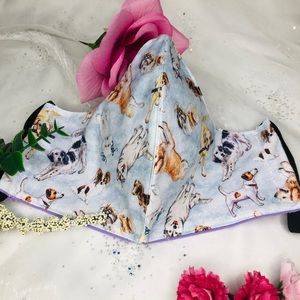 Cute dog themed face mask